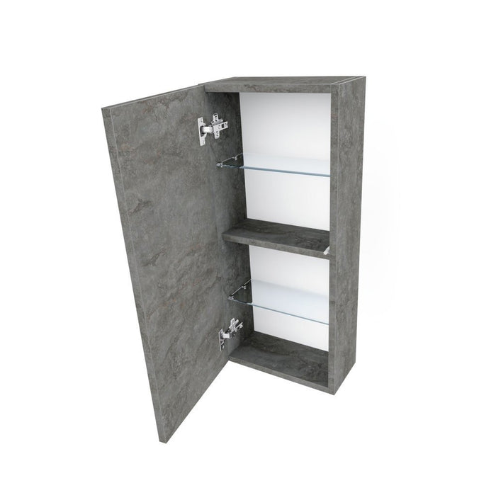 Mobile bagno composizione 6 pezzi L.150 P.46,5 H.190 cm AURORA colore ossido