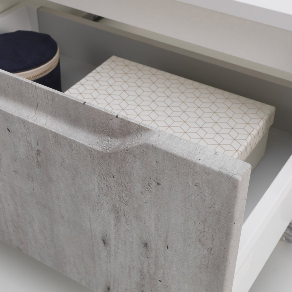 Cassettiera L.90 P.45 H.32 GIOVE colore cemento