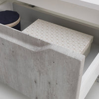 Cassettiera L.90 P.45 H.32 GIOVE colore cemento