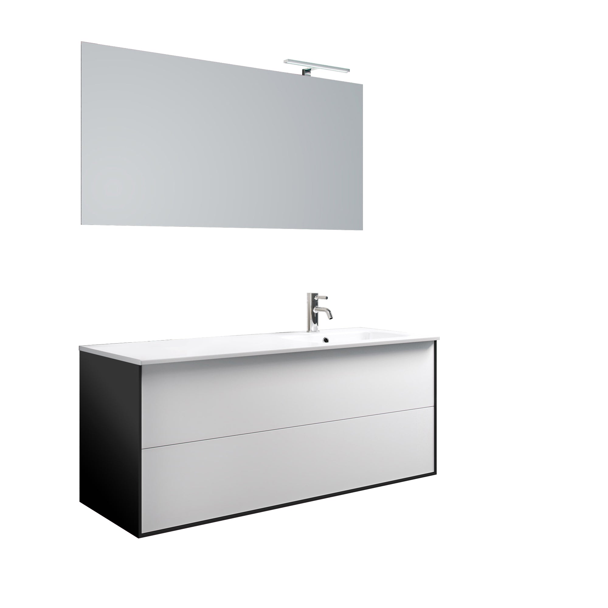 Composizione vasca DX 4 pezzi IGEA bianco opaco