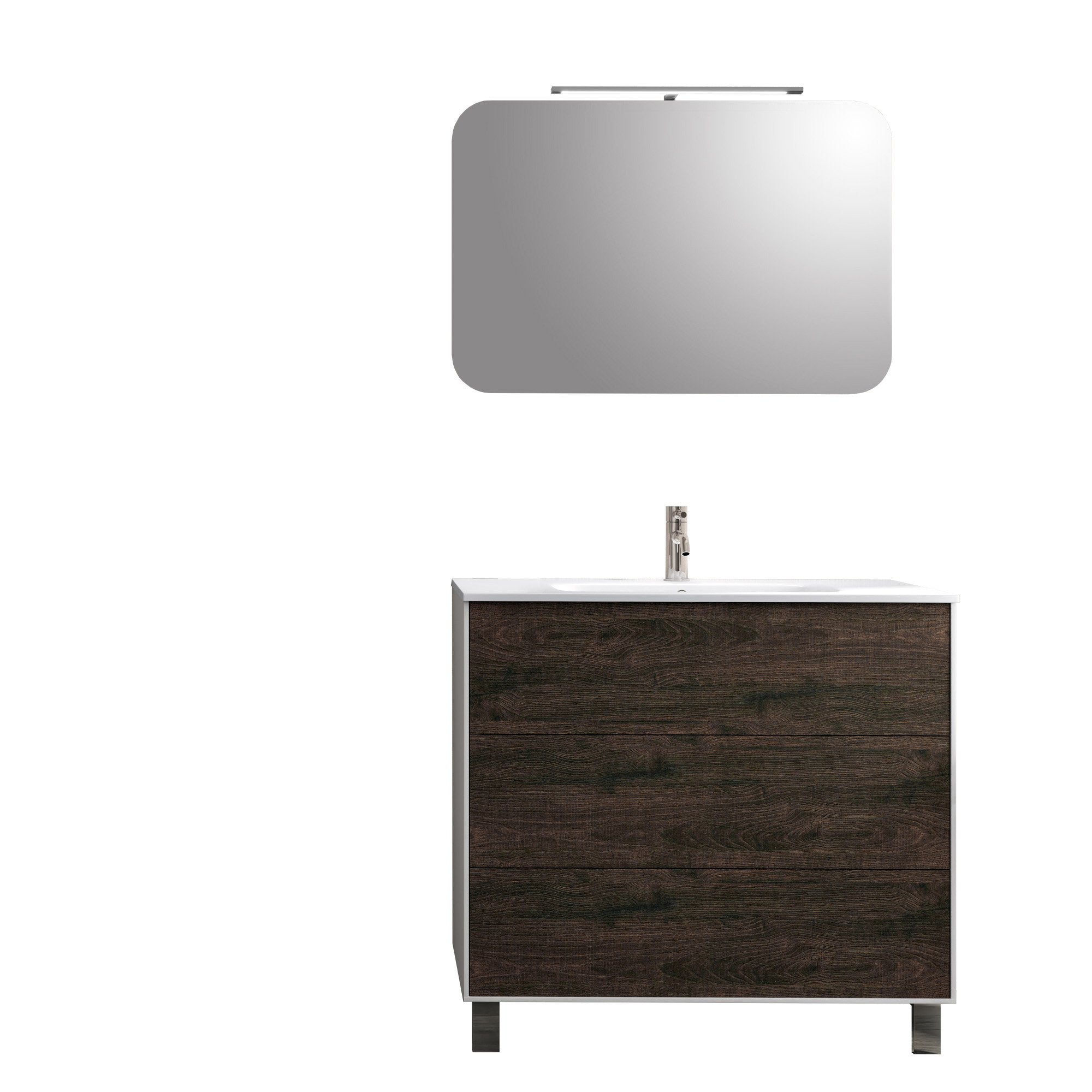 Composizione 4 pezzi IGEA testa di moro_91x46,5x190