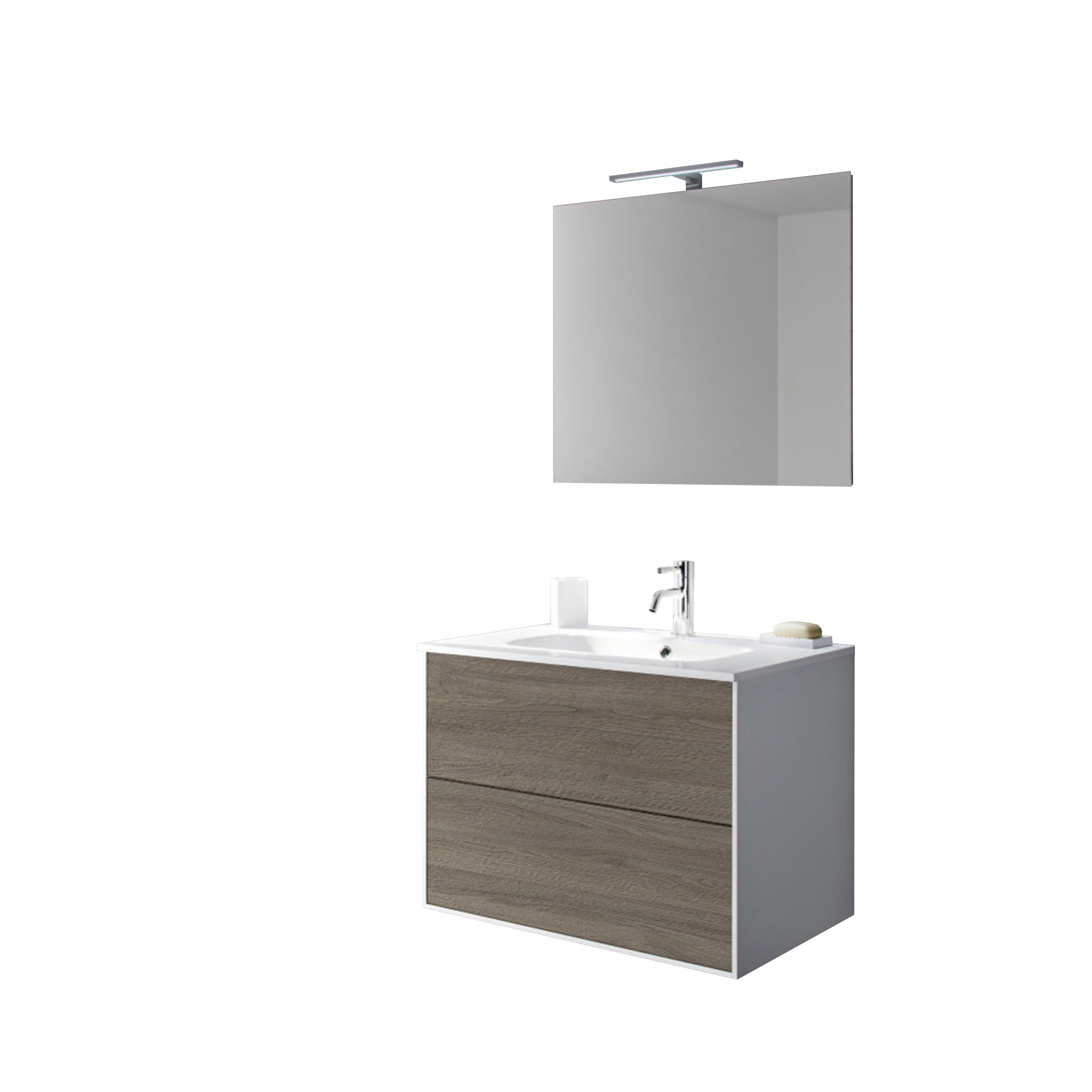 Composizione 4 pezzi IGEA rovere cenere_71x46,5x190