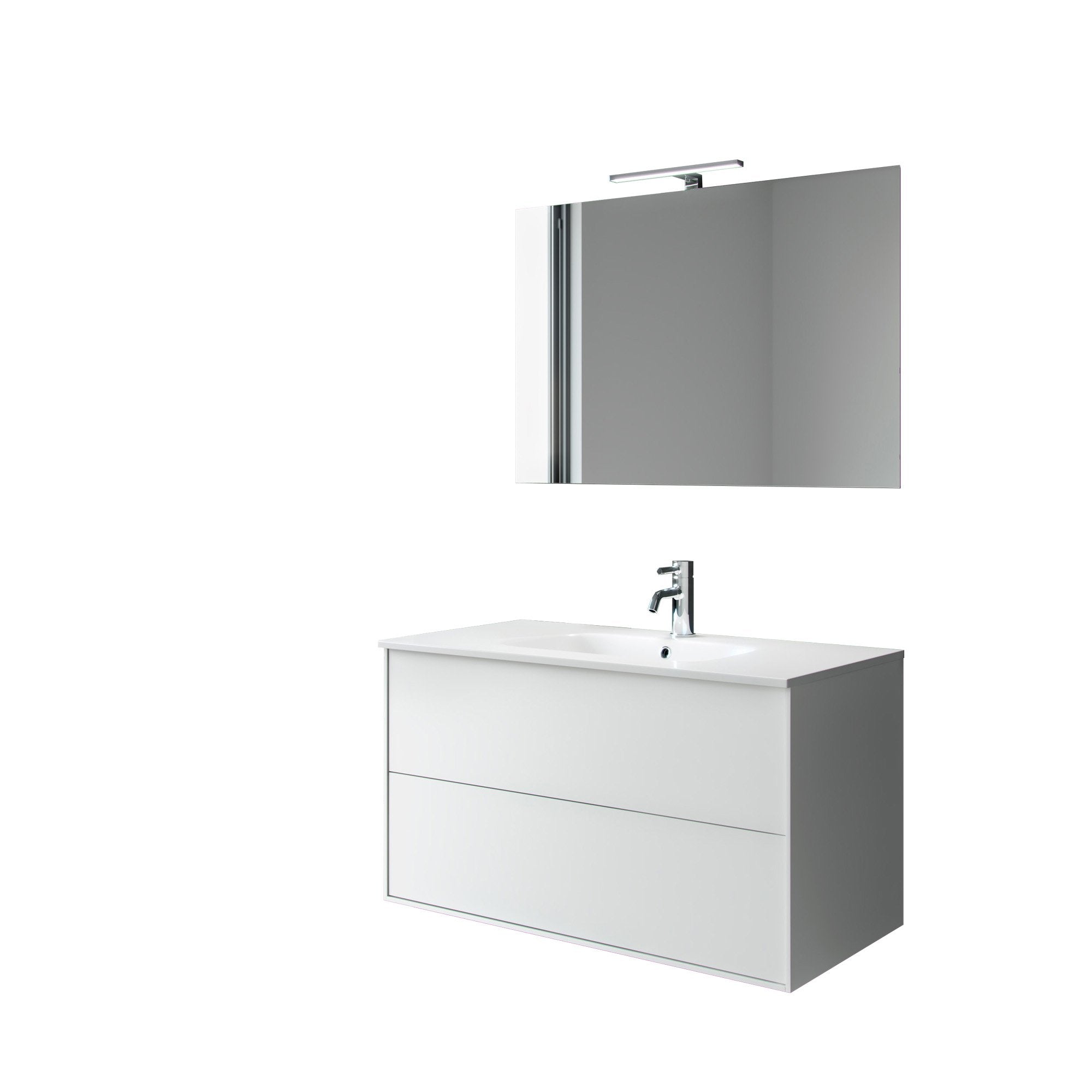 Composizione 4 pezzi IGEA bianco opaco_101x46,5x190