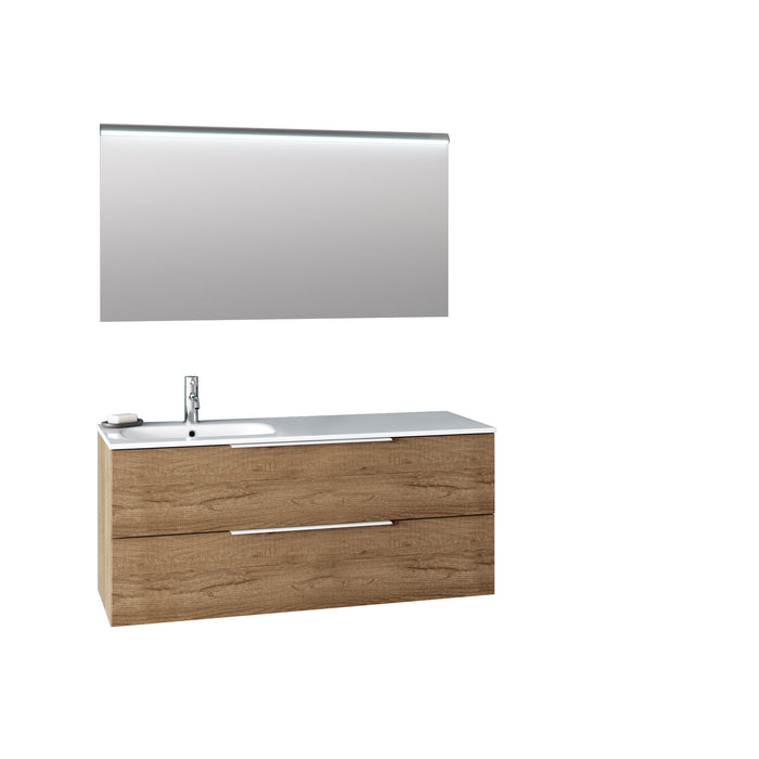 Composizione vasca SX 3 pezzi LARISSA rovere miele