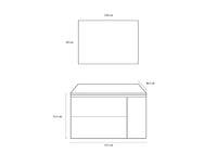 Mobile bagno composizione 4 pezzi NETTUNO colore sherwood