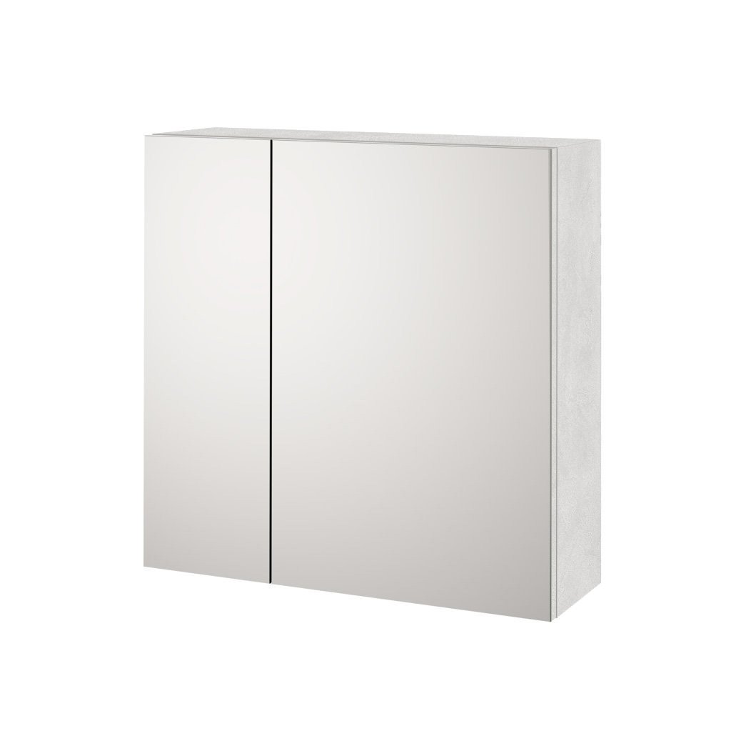 Specchio Contenitore 2 ante PLUTONE-S bianco pietra