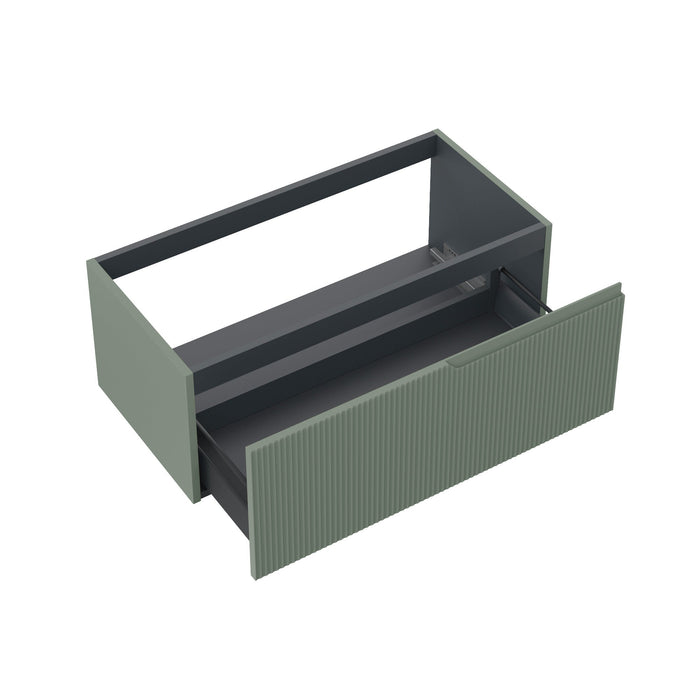 Base portalavabo 1 cestone VENERE verde salvia_90x45x35