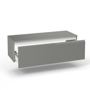 Base con top 1 cestone VENERE grigio opaco_120x45x37