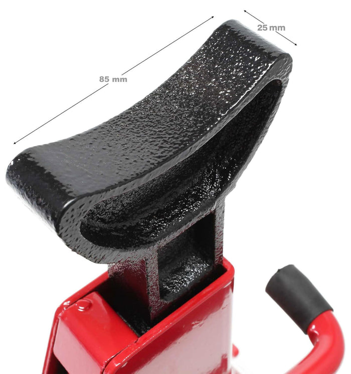 Muscleman - Set 2 Cavalletti per Auto Portata 3000 kg Regolabile in Altezza 28-42 cm Supporto in Acciaio Rosso