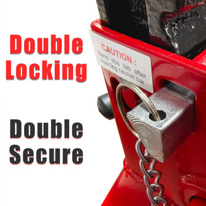 Muscleman - Set 2 Cavalletti per Auto Portata 3000 kg Regolabile in Altezza 28-42 cm Supporto in Acciaio Rosso