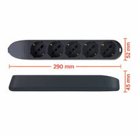 Bticino 3682g multipresa poker grigia 5 prese universali 2p+t 10/16a 250v