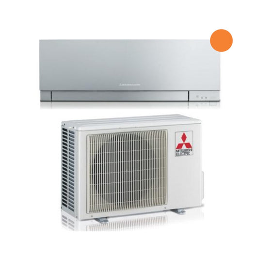 Climatizzatore Condizionatore Mitsubishi Electric Inverter KIRIGAMINE ZEN SILVER 15000 Btu MSZ-EF42VGKS R-32 Wi-Fi Integrato Argento