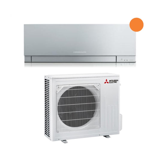 Climatizzatore Condizionatore Mitsubishi Electric Inverter KIRIGAMINE ZEN SILVER 18000 Btu MSZ-EF50VGKS R-32 Wi-Fi Integrato Argento