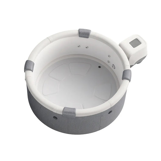 Tempo Style -  Piscina Idromassaggio Circolare Mspa Denver F-DE066W (6 Posti) | 1.82 Ø x 0.70 H | 970 litri | 130 getti d'aria massaggianti a 3 velocità | 8 Idrogetti