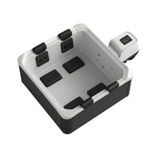 Tempo Style -  Piscina Idromassaggio Quadrata Mspa Oslo Aero Plus F-OS063WAP (6 Posti) | 180 x 180 x 65cm | 1150 litri | 140 getti d'aria massaggianti a 3 velocità | 8 Idrogetti | Copertura termica inclusa