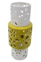 Vaso Porcellana Yellow Ring Ø Cm 14X34