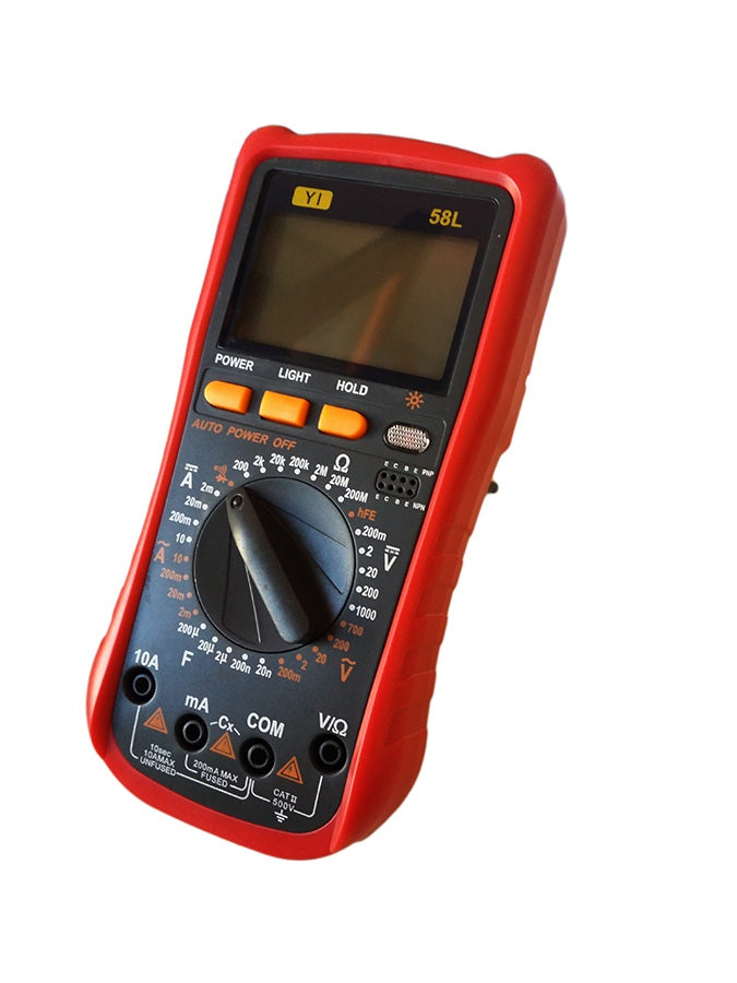 MULTIMETRO TESTER DIGITALE PROFESSIONALE VOLT AMPERE FARAD PUNTALI YI-58L