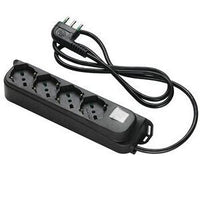 MULTIPRESA 4POSTI FME 47.420-FME47.421 Nero