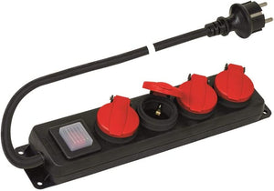 MULTIPRESA PER ESTERNO 4 SCHUKO IP44