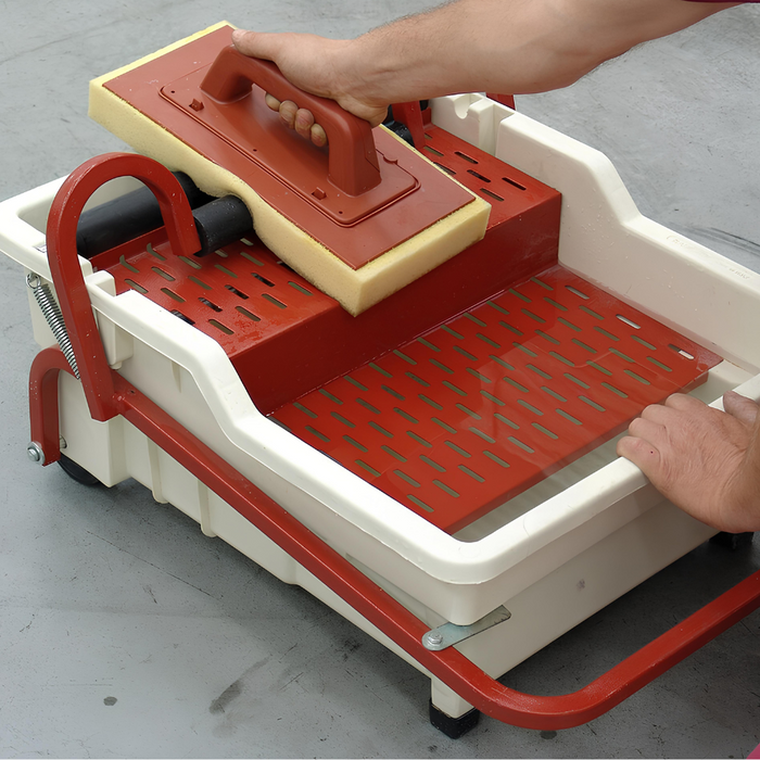 Vasca plastica pedalò frattone spugna sweepex 13x42cm pulizia stucco