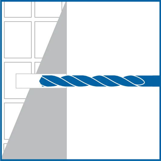 Tassello universale 6x30 con vite tps 4,5x40 e punta muro 8x120 box 250 pezzi