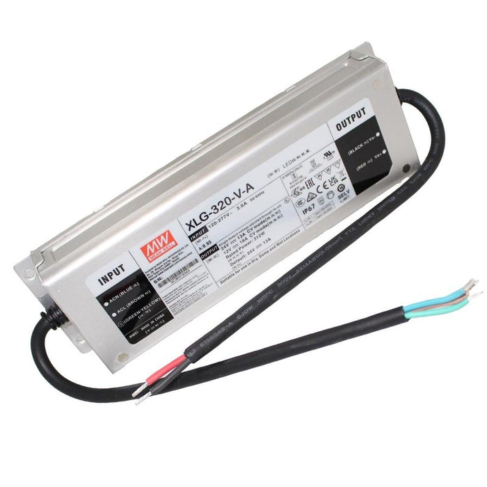 MW MEAN WELL XLG-320-V-A Alimentatore Led Driver 24V 13A 312W 12V 18A 216W IP67 Input 220V e 110V