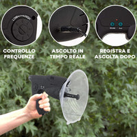 Microfono Spia Direzionale Ambientale 100 Metri Monocolo 8X con Cuffia