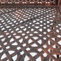 Panchina a Dondolo da Esterno in Metallo, Dondolo a 2 Posti da Balcone con Braccioli, 104x75x95.5cm, Colore Bronzo