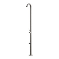 MPC Doccia piscina esterno Inox satinato acciaio inox 316 con deviatore sopra-sotto miscelatore calda-fredda getto lavapiedi acciaio cartuccia ceramica soffione anticalcare MX1002-INOX