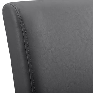 Set Hamburg di 2 Sedie Imbottite da Sala - Grigio Scuro [en.casa]