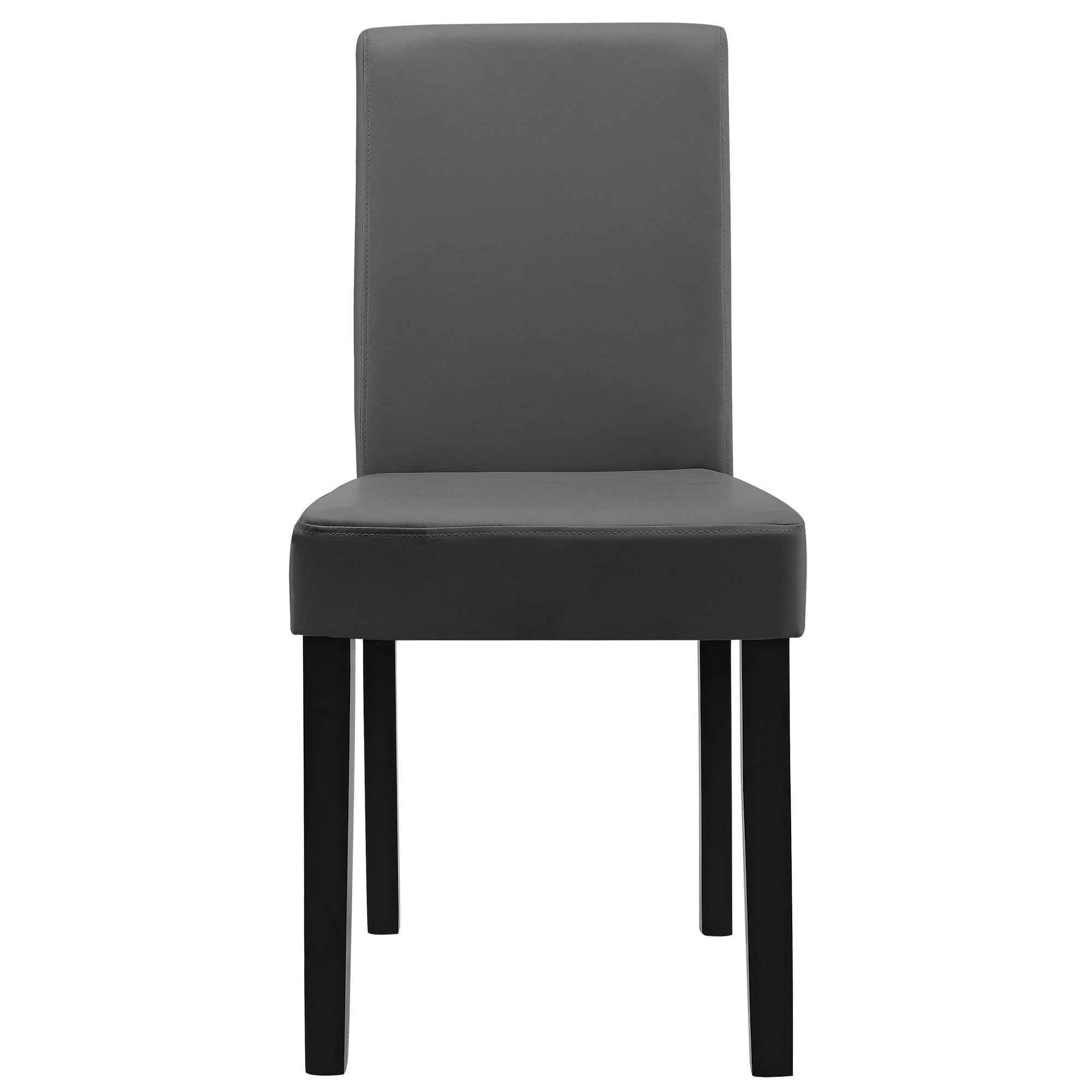 Set Hamburg di 2 Sedie Imbottite da Sala - Grigio Scuro [en.casa]