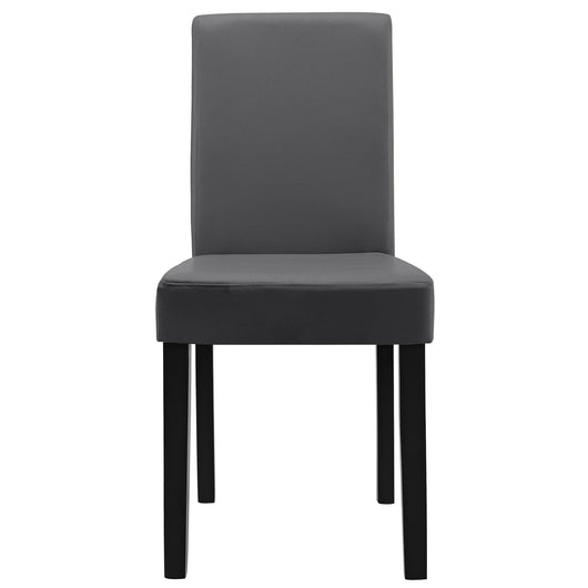 Set Hamburg di 2 Sedie Imbottite da Sala - Grigio Scuro [en.casa]