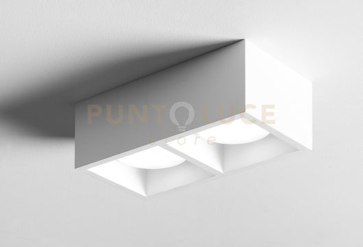 MYLASA Soffitto  o parete 2 Luci Cubotto LM attacco GX53 l.21x11cm