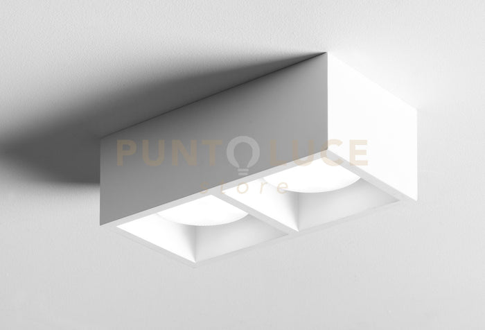 MYLASA Soffitto  o parete 2 Luci Cubotto LM attacco GX53 l.21x11cm