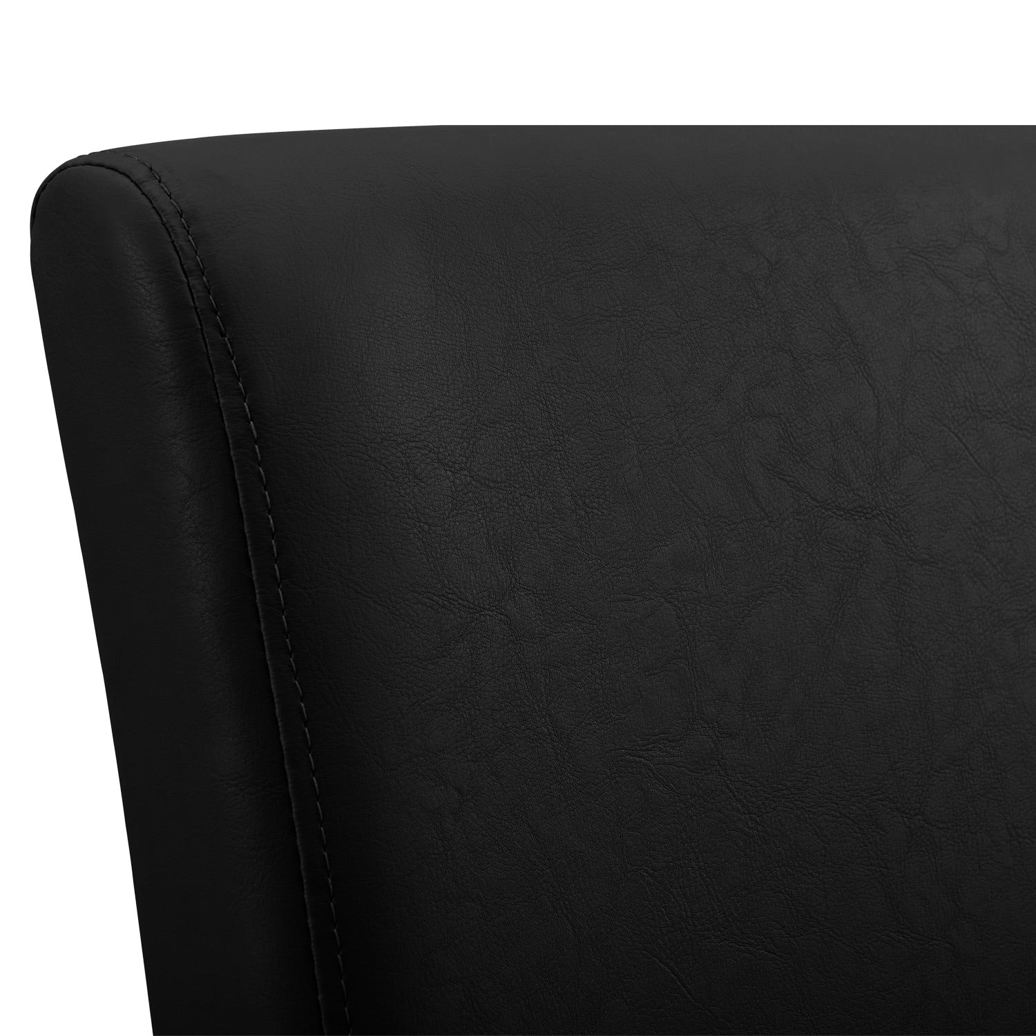 Set Pranzo con Tavolo 140x90 cm e 6 Sedie in Similpelle - Effetto Rovere Antico / Nero  [en.casa]