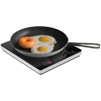 Piastra a Induzione a Potenza e Temperatura Regolabile con Pannello Touch, in Plastica e Vetro, 31x27x4.2 cm, Nero