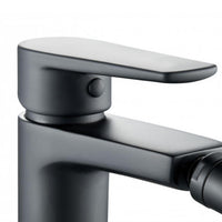 Miscelatore rubinetto africa per bidet in ottone colore nero opaco con piletta *** confezione 1