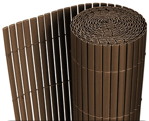 Frangivista a Tappetino Hidden in PVC Schermatura Esterna 90x300 cm Marrone [neu.haus]