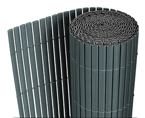 Frangivista a Tappetino Hidden in PVC Schermatura Esterna 90x300 cm Grigio [neu.haus]