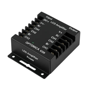 Amplificatore striscia led rgb optonica 6326 12-24v 288w