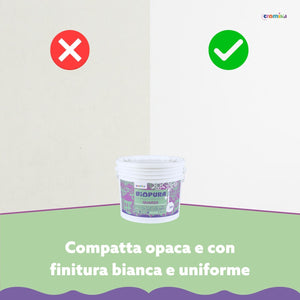 Pittura quarzo antialga interni esterni finitura opaca linea biopura cromika *** formato 2.5 lt, confezione 1
