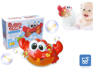 Macchina per bolle a forma di granchio per Vasca da Bagno Acqua e Sapone Giocattoli Giochi per Bambini Rosso