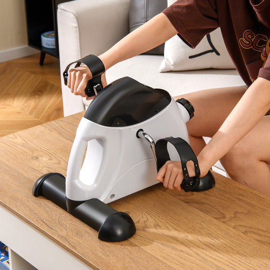 Macchina portatile per pedaliere braccia e gambe con display lcd-Pedaliere per piedi per anziani Bianco