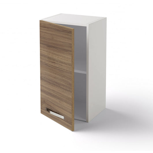 Pensile per cucina componibile da 40 cm con 1 anta linea MAKA, realizzata in legno 100% MADE IN ITALY, colore Tortora, Apertura Dx