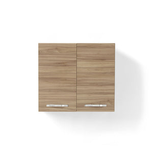Pensile per cucina componibile da 80 cm con 2 ante linea MAKA, realizzata in legno 100% MADE IN ITALY, colore Noce
