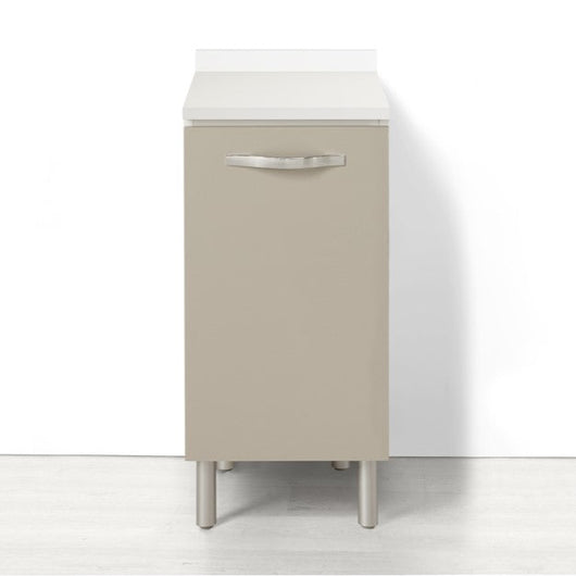 Base per cucina componibile da 40 cm con 1 anta linea MAKA, realizzata in legno 100% MADE IN ITALY, colore Tortora, Apertura DX