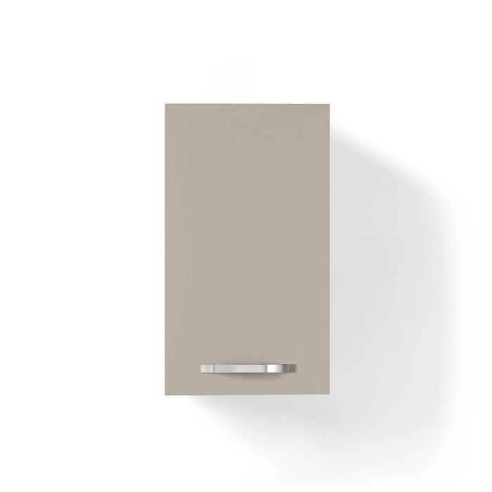 Pensile per cucina componibile da 40 cm con 1 anta linea MAKA, realizzata in legno 100% MADE IN ITALY, colore Tortora, Apertura Sx