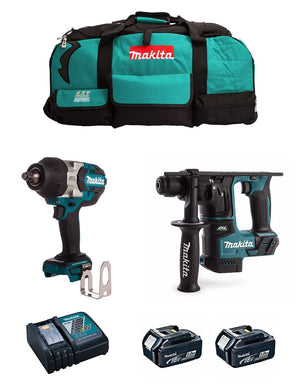 Makita  kit mk215 (dtw1002 + dhr171 + 2 x 5,0 ah + dc18rc + lxt600) 8435587916284