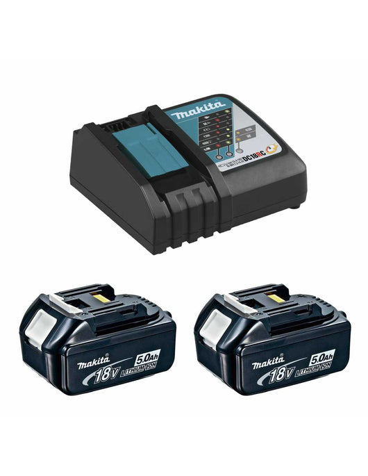 Makita power set  (2 x 18v 5,0 ah + dc18rc) 0660989128135