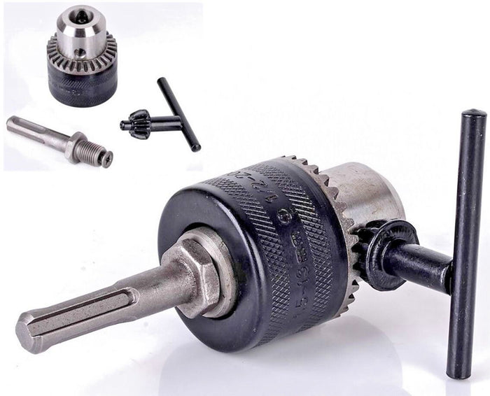 Mandrino Per Trapano A Cremagliera 13MM + Adattatore SDS Plus